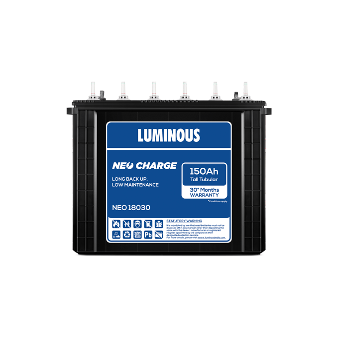 Luminous Neocharge NEO 18030 150Ah Inverter Battery for Home Office & Shops