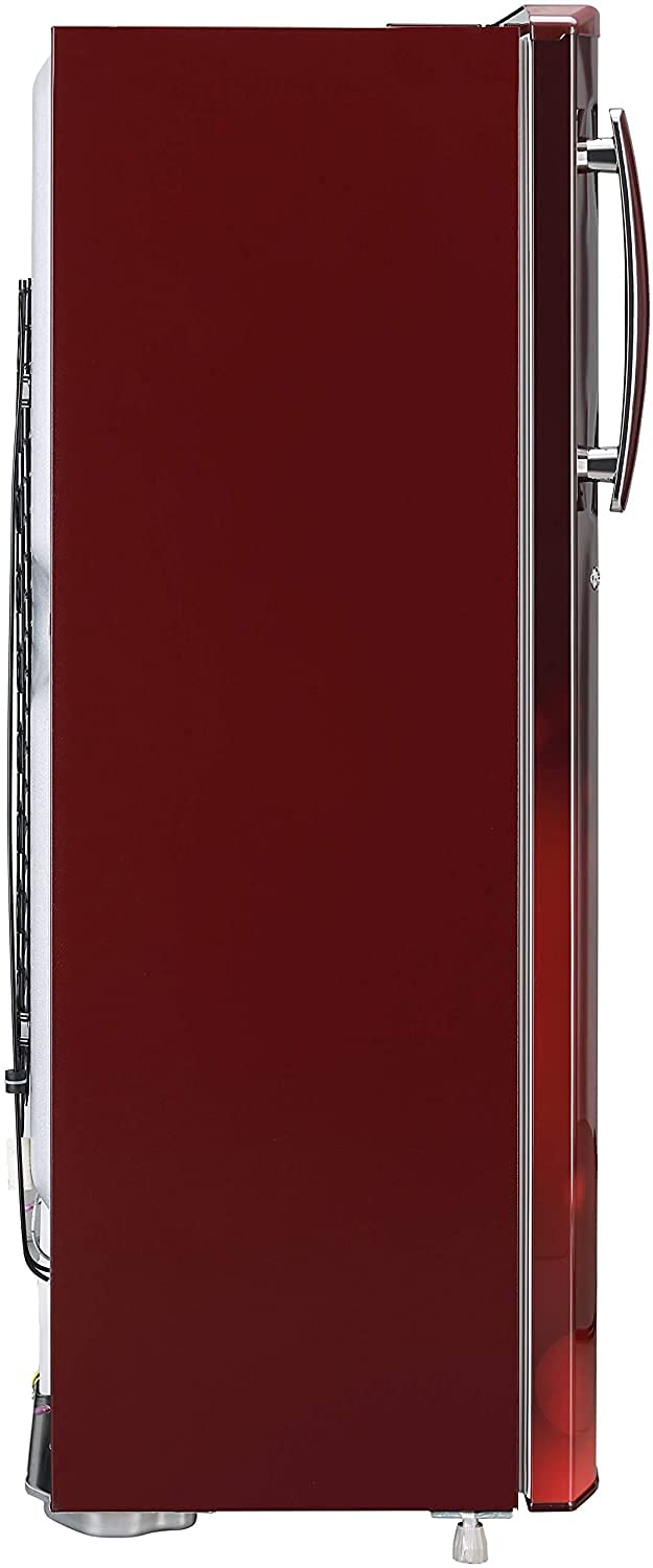 LG 261L 3 Star Inverter Direct-Cool Single Door Refrigerator (GL-B281BSCX, Scarlet Charm)