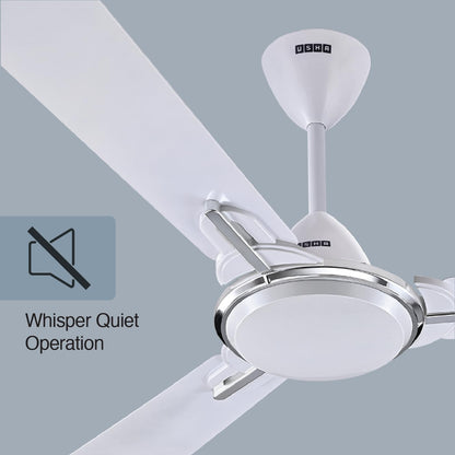 USHA Striker One 1200mm 3 Blade Ceiling Fan (Pearl White, pack of 1)