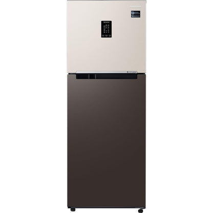 Samsung 301 L 2 Star Convertible 5-in-1, Digital Inverter with Display, Frost Free Double Door Refrigerator (RT34CB522C7/HL, Beige & Charcoal)