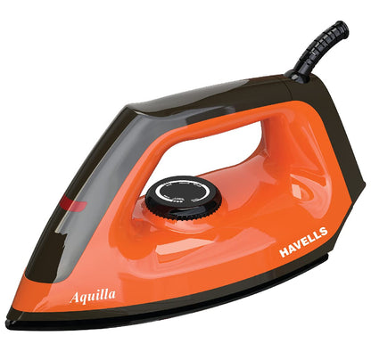 Havells Aquilla 1000W Dry Iron (Orange/Black)