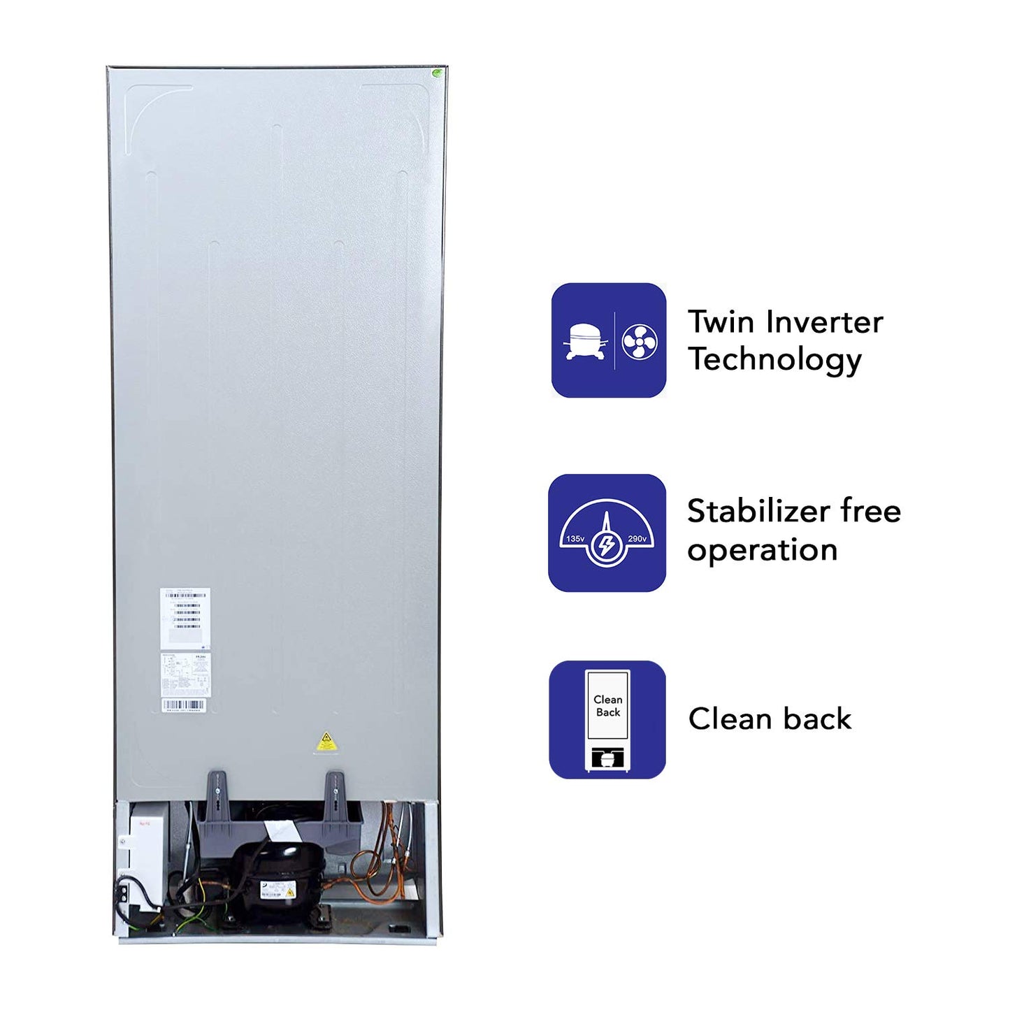 Haier 345L 2 Star with Inverter Double Door Refrigerator (HRB-3654PMG-E, Mirror Glass)