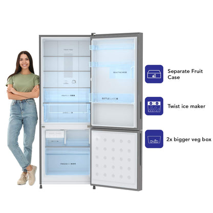 Haier 345L 2 Star with Inverter Double Door Refrigerator (HRB-3654PMG-E, Mirror Glass)