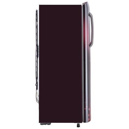 LG 224L 4 Star Inverter Direct-Cool Single Door Refrigerator (GL-B241ASVY, Scarlet Victoria, Smart Connect)