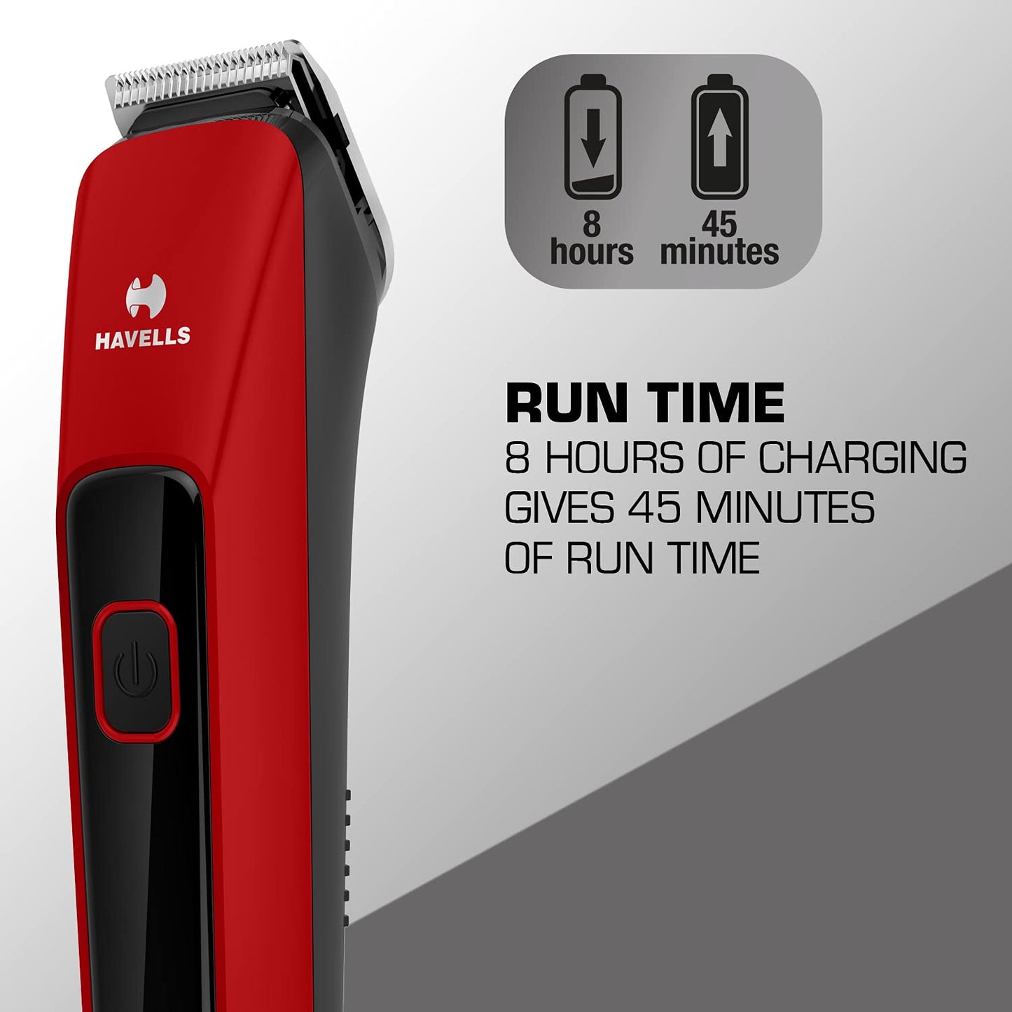 Havells BT5111C Cordless Beard Trimmer with Comb (Black & Red)