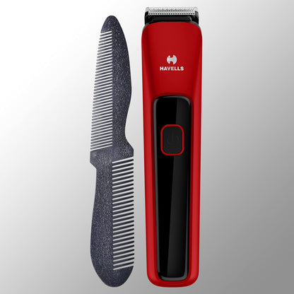 Havells BT5111C Cordless Beard Trimmer with Comb (Black & Red)