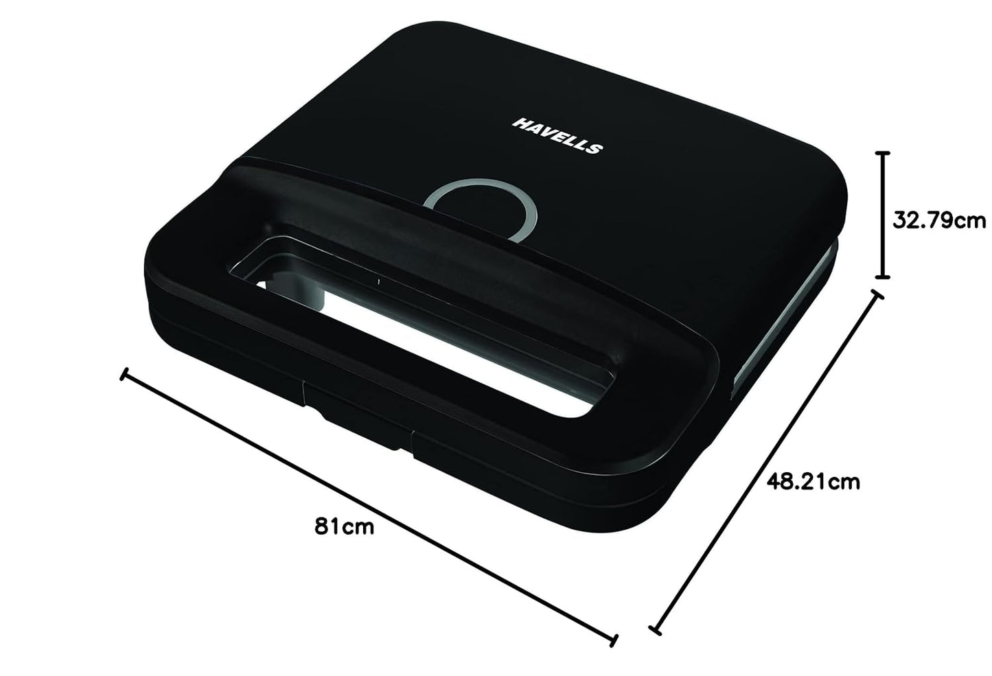 Havells Perfect Fill Plus Sandwich Maker 800W - Black