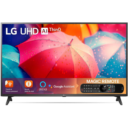 LG LED 43in (108 cm ) 4K Ultra HD Smart WebOS TV, Ceramic Black, 43UQ7550PSF