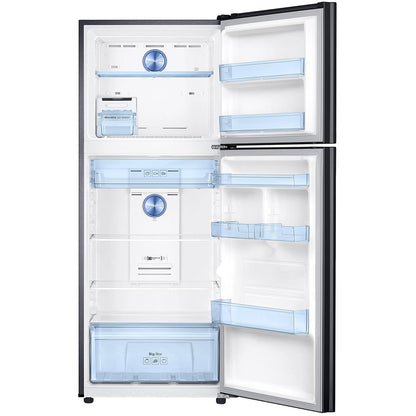 Samsung 363L 2 Star Inverter Frost-Free Convertible 5 In 1 Double Door Refrigerator (RT39C5532BS/HL, Black Inox)