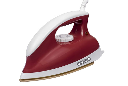 USHA Goliath Heavy Weight 1200 Watt Dry Iron, 1.8 Kg (Red)