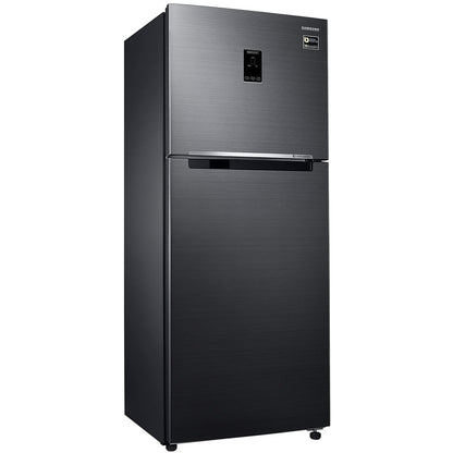 Samsung 363L 2 Star Inverter Frost-Free Convertible 5 In 1 Double Door Refrigerator (RT39C5532BS/HL, Black Inox)