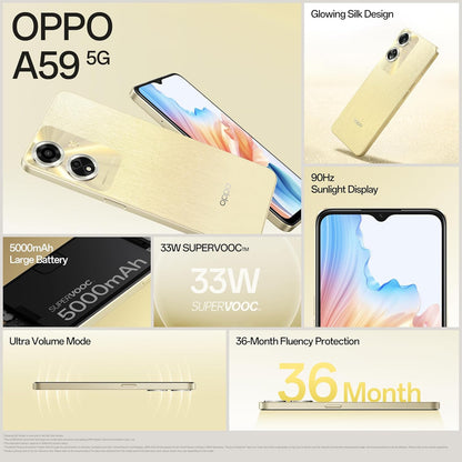 Oppo A59 5G (Starry Black, 128GB Storage) (4 GB RAM)