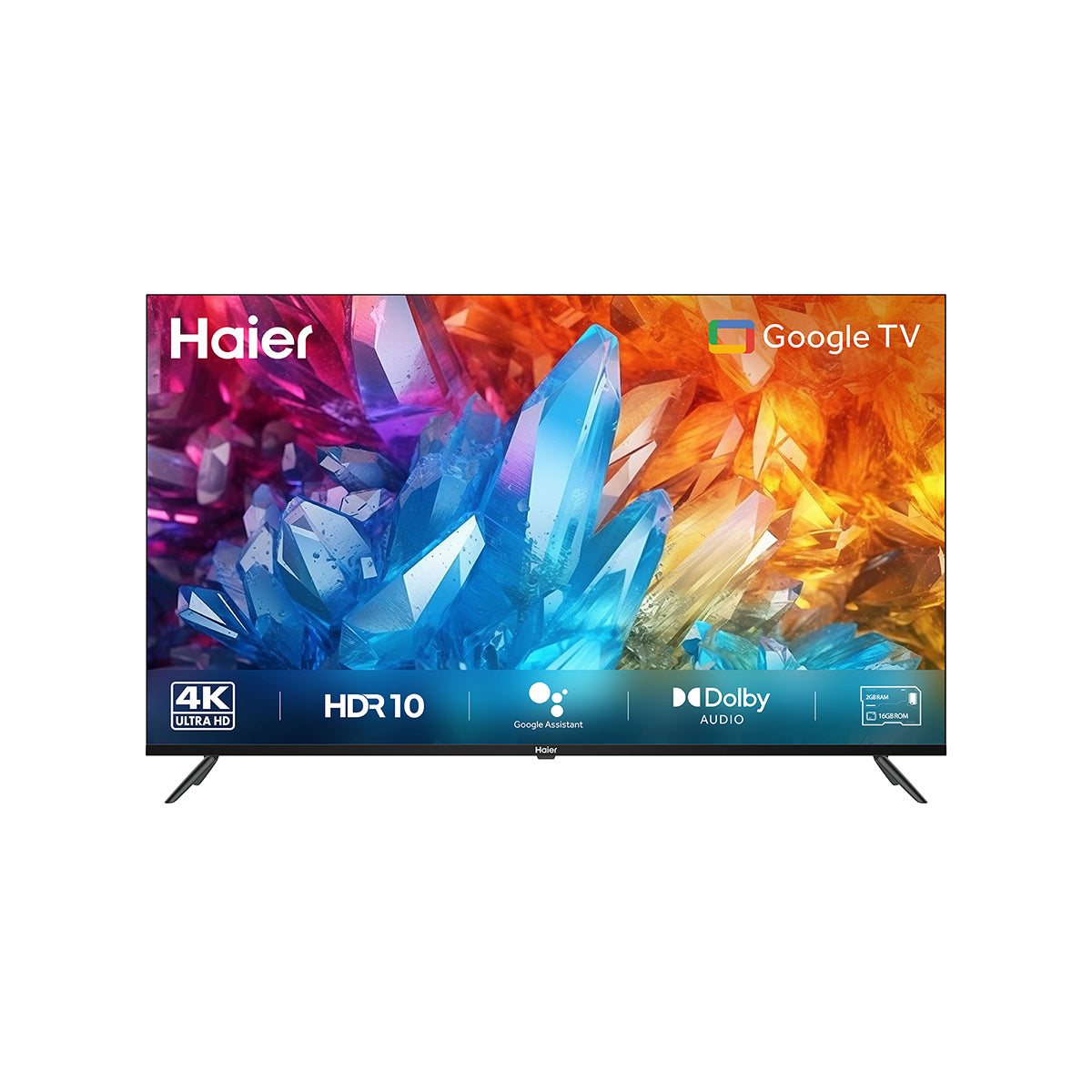 Haier LED 43in (109 cm) 4K Ultra HD Android Smart TV, Black, LE43A900UG