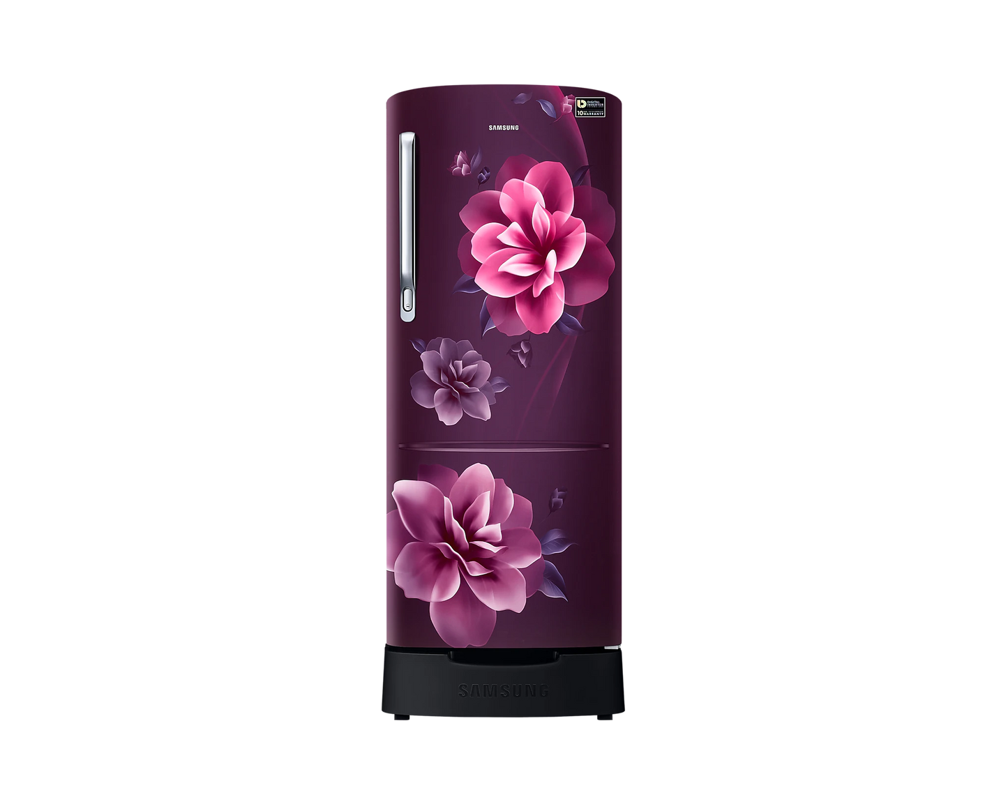 Samsung 223L 3 Star Inverter Direct-Cool Single Door Refrigerator (RR24C2823CR/NL, Camellia Purple) with Base Stand Drawer