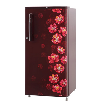 LG 185L Direct Cool Single Door 1 Star Refrigerator (GL-B199GSJB, Red)