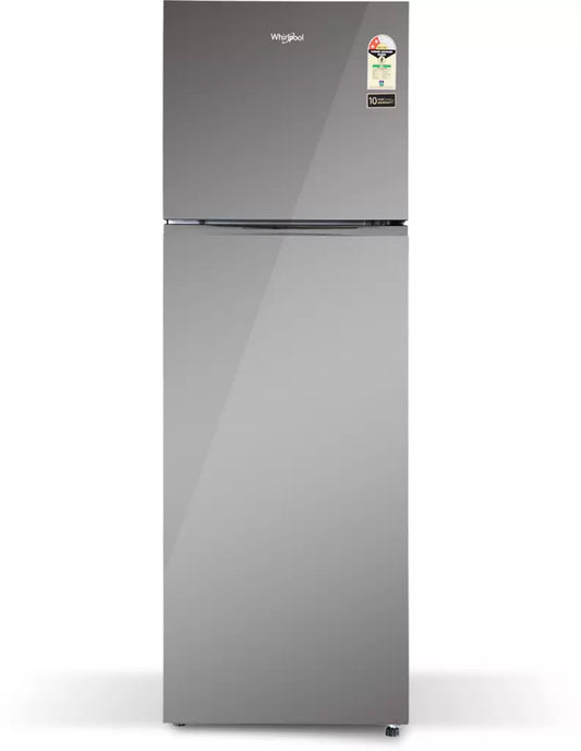 Whirlpool 265L Frost Free Double Door 2 Star Refrigerator with Glass Door (Crystal Mirror, Neo 278GD PRM)