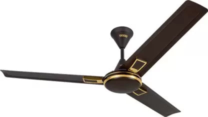 USHA Swift Alpha Chrome 1200 mm 3 Blade Ceiling Fan  (Smoke Brown, Pack of 1)