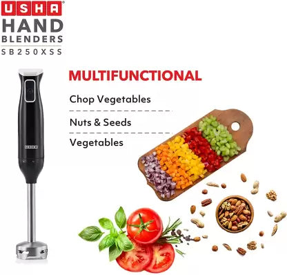 USHA Hand Blender 250W SB250XSS - Black