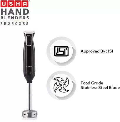 USHA Hand Blender 250W SB250XSS - Black