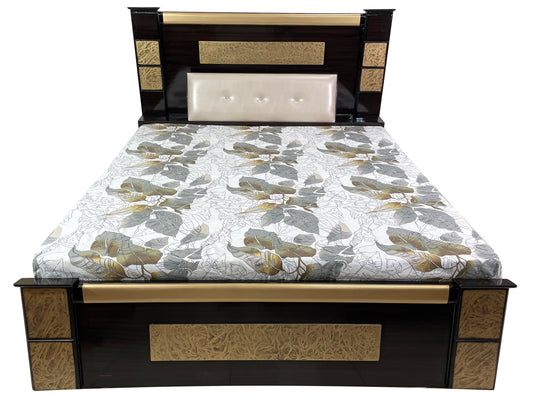 DB2006 Double Bed 6FT (Golden Football Leather)